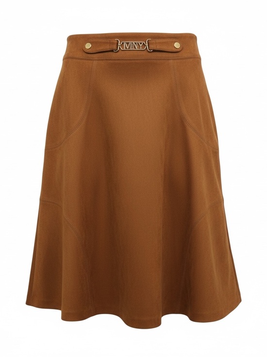 Marc New York Dresses & Skirts - MNY Cognac Suede Skirt Minimalist Equestrian Western Old Money